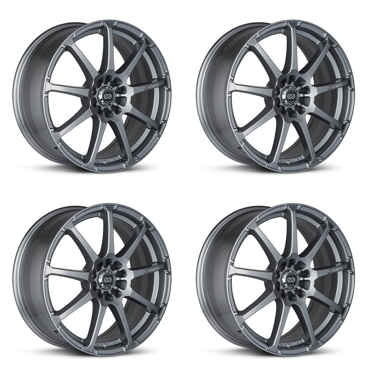 4X) Enkei EDR9 Wheels [15x6.5 / 4x100/114.3 / ET:38 / CB:72.6