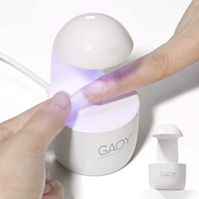 GAOY Mini UV Light for Gel Nails Small Nail Cure Light Eggshell LED Nail Lamp