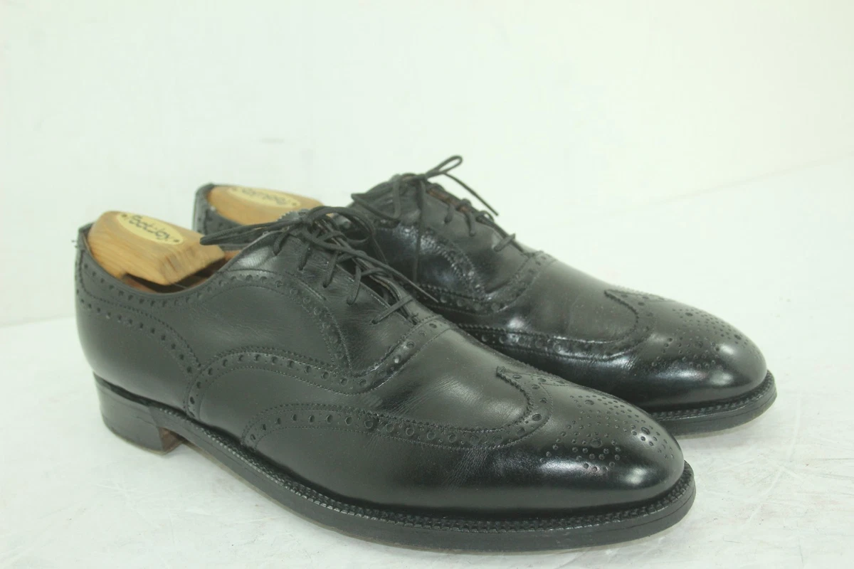 Brooks Brothers Black Wingtip Dress Shoes for Men for sale 