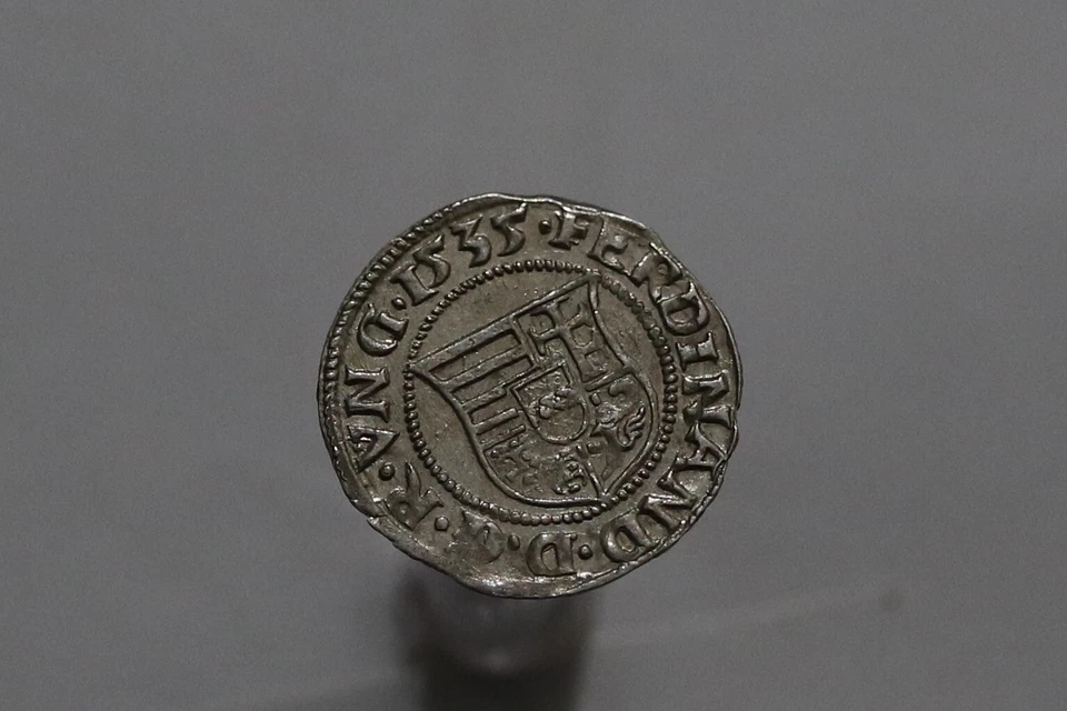 🧭 🇭🇺 Hungary Ferdinand I. (1526-1564) Denar 1535 SHARP DETAILS B66 #Z4917 - Image 3 of 3