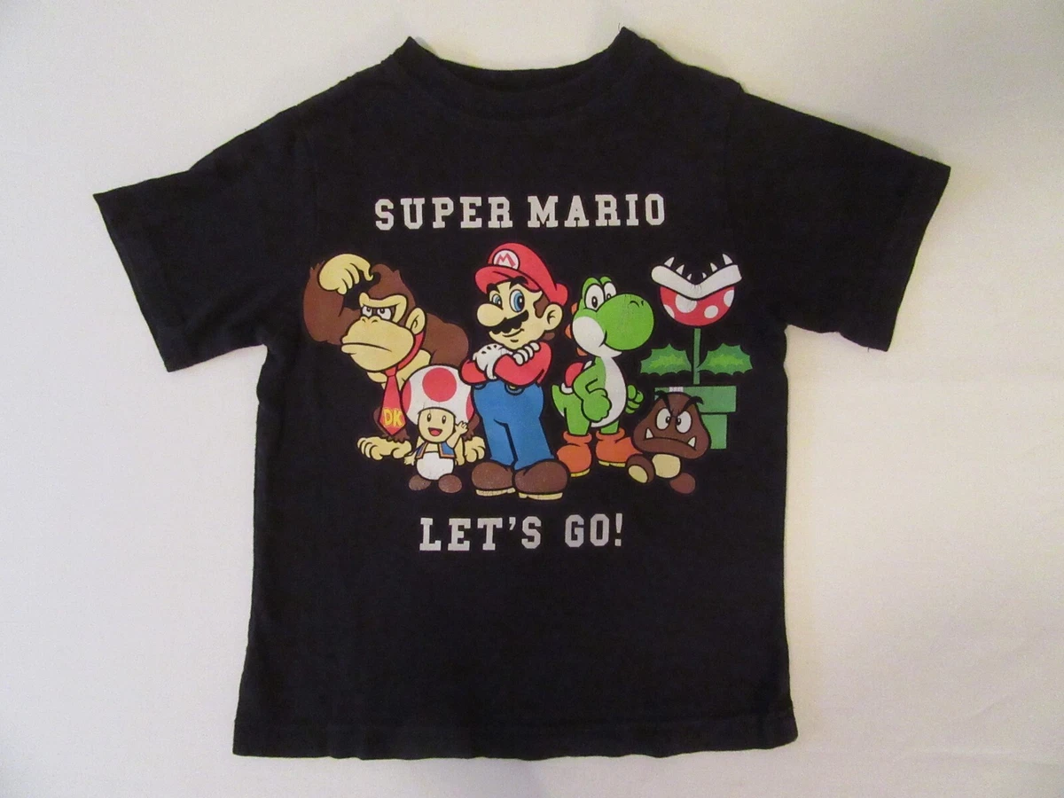 Super mario kids t shirt sales