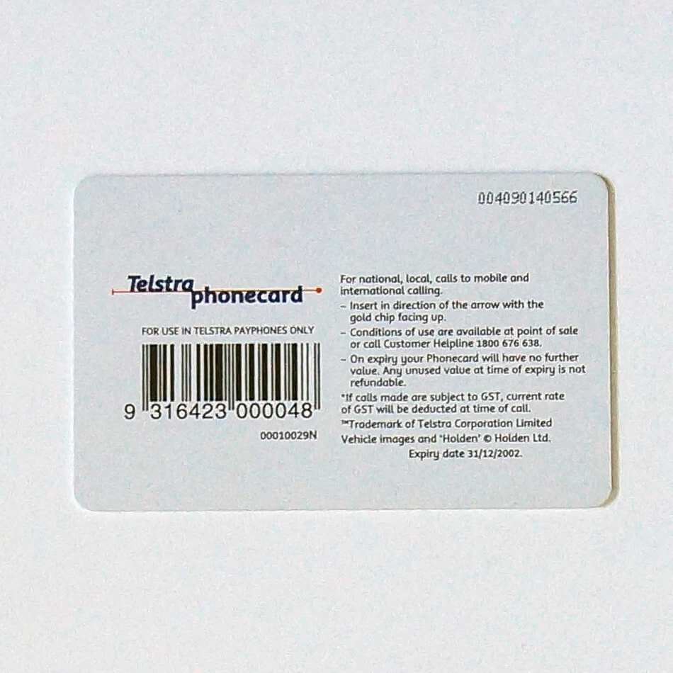 Telstra Australia Used Smart Phone Card - $10 Holden