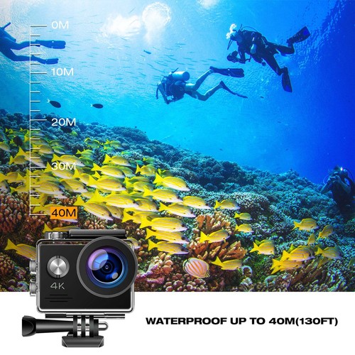 Campark 4K 20MP Action Camera Waterproof Sport Camera WiFi W/Mic Remote Control - Picture 4 of 8