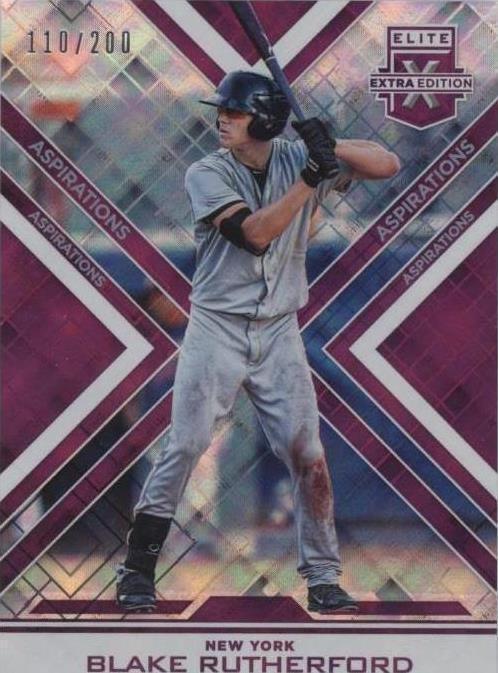 Blake Evan Rutherford 2016 Panini Elite Extra Edition - Blake Rutherford #149 Aspirations ...