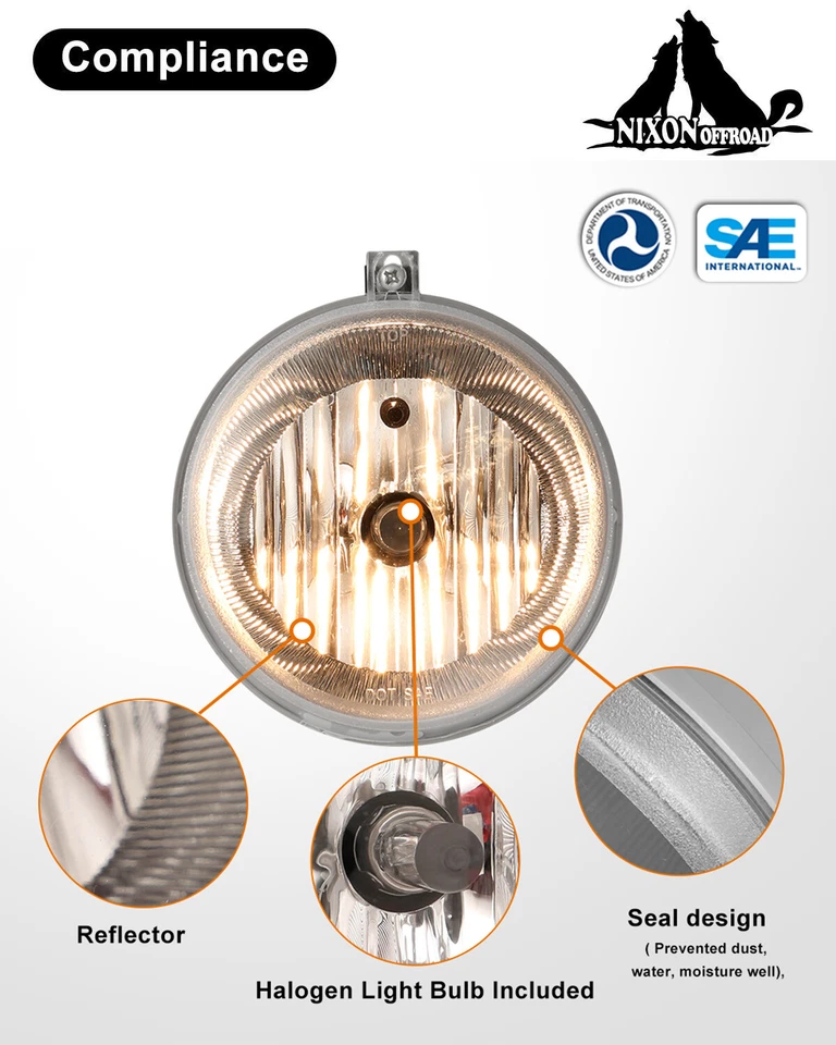 Luces antiniebla para Dodge Dakota Durango 2005 2006 2007 2008 2009 lámpara de parachoques de conducción Foto 4 de 4