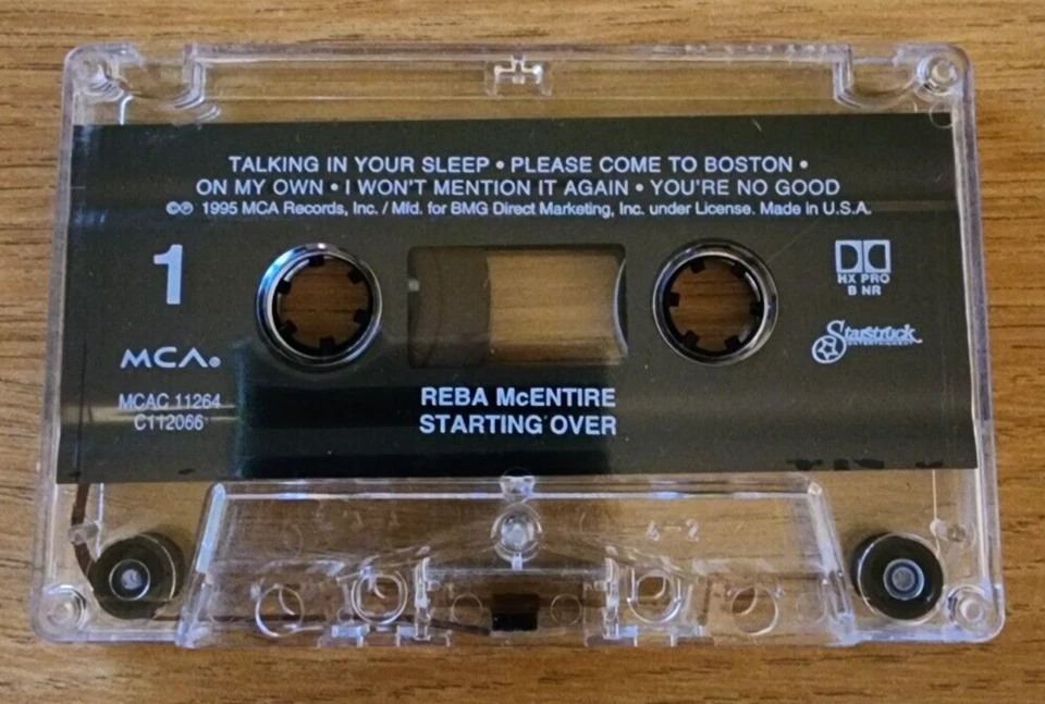 Starting Over - Reba McEntire (Cassette Tape, Oct-1995, MCA Nashville) - Image 4 of 4