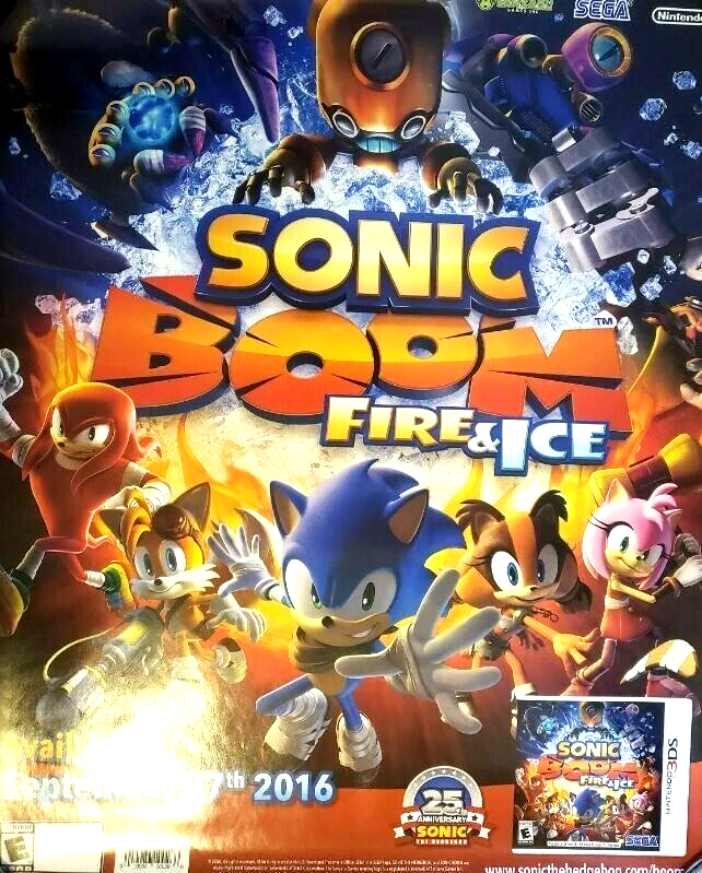 Sonic Boom – Flyer Publicitaire Original Arcade SEGA (Japon) En Très Bon état