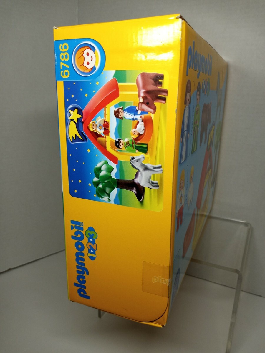 Playmobil 1.2.3 Christmas Manger Playset – Toddler Nativity Scene With Figures & Animals