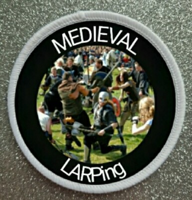 3'' Medieval Larping Sublimation Iron / Sew Patch Badge Live Action Role Play