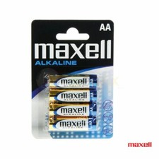 Maxell LR6 1.5V Stylus AA Alkaline Battery Packed Blister Pack 4pc