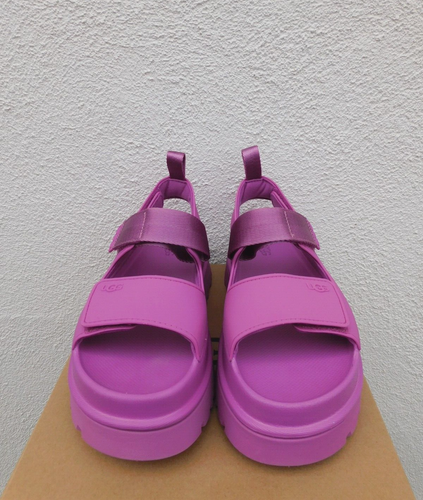 SANDALIAS UGG MANGOSTEEN GOLDENGLOW PLATAFORMA TIRAS, MUJER US 6/ EUR 37 ~NUEVAS - Imagen 4 de 5