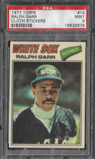 1977 TOPPS CLOTH STICKERS #18 RALPH GARR PSA 9