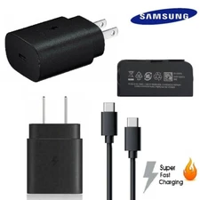 Original Samsung Fast Charger 25W USB-C Plug Type C S20 Plus Ultra Note 10 20 5G