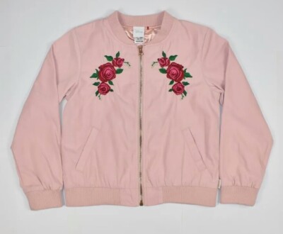 Disney Belle Jacket Size 10 Pink Beauty and the Beast Embroidered