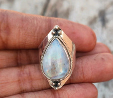 Moonstone ring 925 sterling silver band ring handmade ring 0506