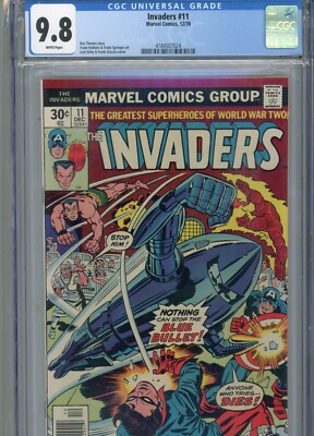 INVADERS #11 MT 9.8 CGC WHITE PAGES THOMAS STORY KIRBY COVER ROBBINS ART
