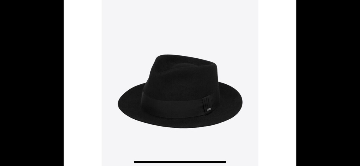 【送料&関税込】Saint Laurent Fedora Hat Saint Laurent mens Fedora hat. 59/L. $895 | eBay