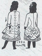 Vintage Franki's Doll Dress Patterns French or German Doll Lynette Pick a Size