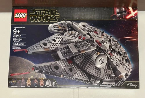 NEW LEGO Star Wars 75257 Millennium Falcon Set Factory Sealed, Lando, Chewbacca