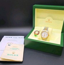 Rolex Oyster Perpetual Date 15223 34mm 18ct Yellow Gold Steel Box & Papers