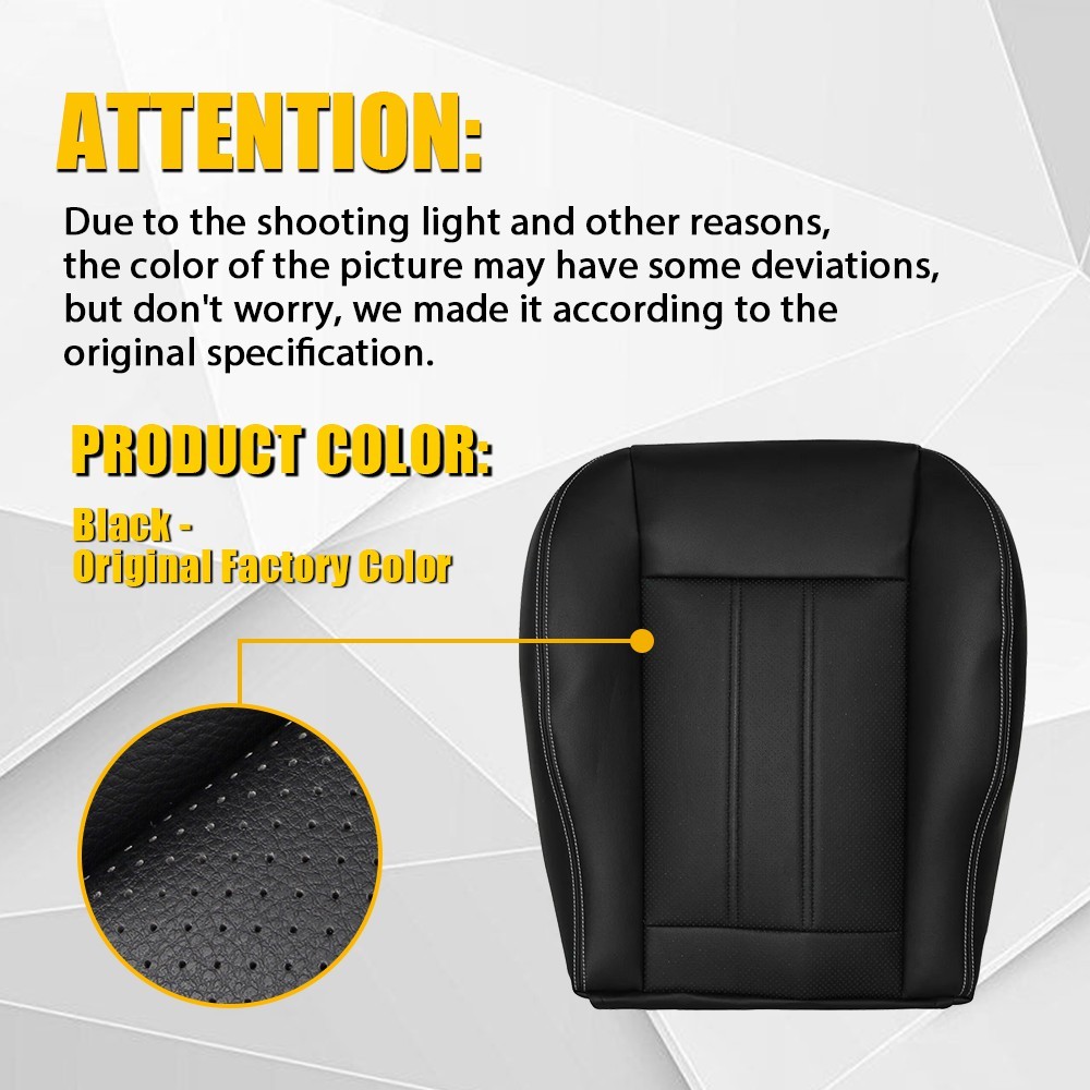 1-10X Bottom Seat Cover For 2011 2012 2013 2014 2015 16 Chrysler Town Country EK