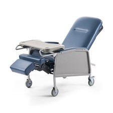 VEVOR Tumbona Médica 3 Posiciones de Tumbona con Bandeja 4 Ruedas Silla Geri