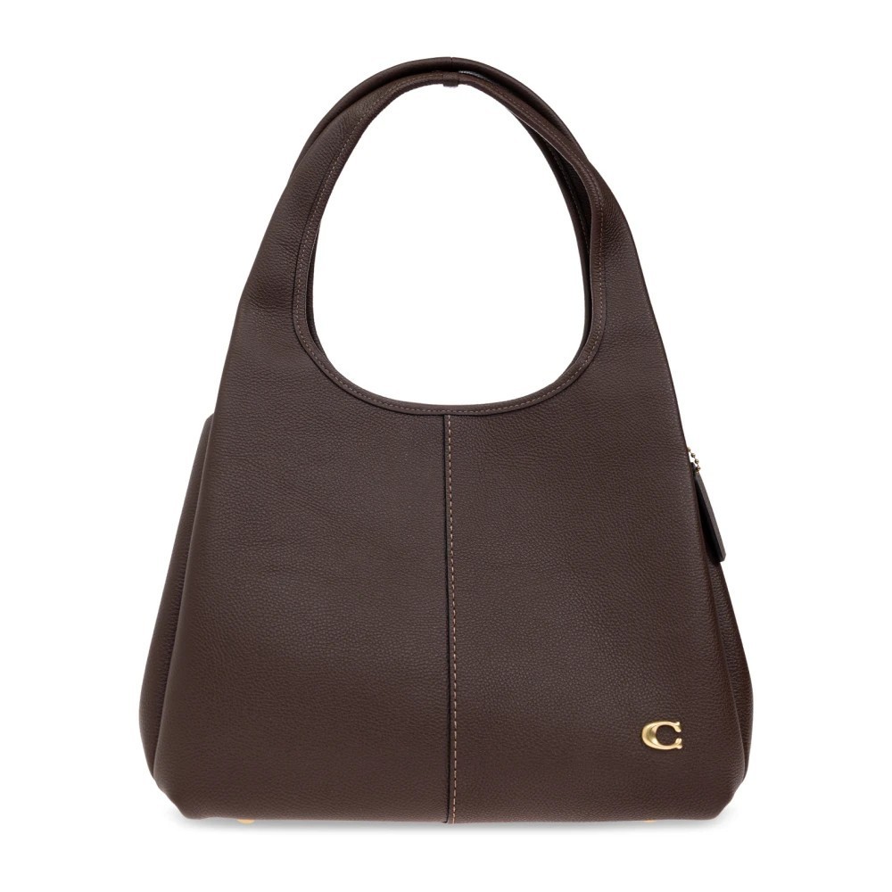 Coach Lana Shoulder Bag Women Brown Pebble Leather Double Handle Handbag DDR3098
