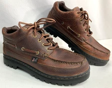 Women's Justin Chukka Ankle Boots Brown Leather  L0994 Size 9.5