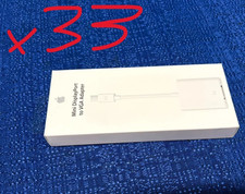 Lot of 33 Apple A1307 Mini DisplayPort Thunderbolt 2 to VGA Adapter MB572Z/B
