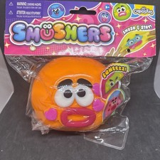 Orb Curiosities Smushers Smush Face Squishy - Orange 100 Authentic Sealed