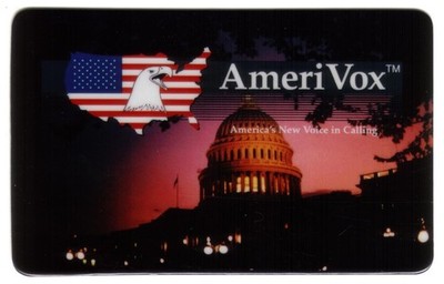 $10./$100. Capitol Building (Screaming Eagle 1992) CC Size Phone Card