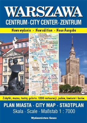 9788366780347 Warszawa Centrum. Plan miasta 1:7000 wyd. 2023 GAUSS