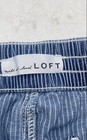 Loft Womens Blue Pinstripe Pockets Drawstring Pull-On Hot Pants Shorts Size PS — photo 6