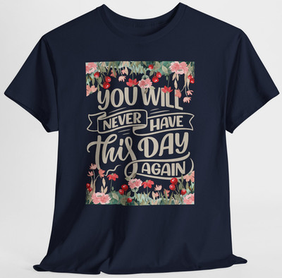 Red Pink Floral Inspiration Green Graphic Tee T Shirt Top S-XL, Plus 2X 3X 4X 5X