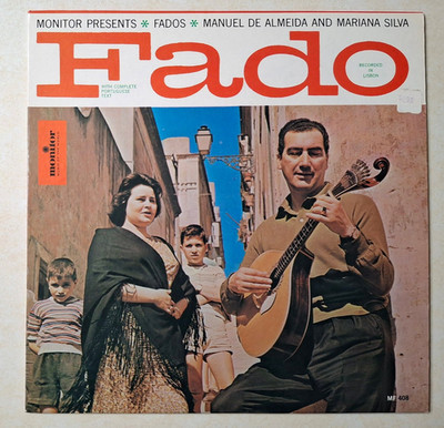 Manuel de Almeida/Mariana Silva Fados Fado Vinyl LP Monitor Record 1964 Mono NM