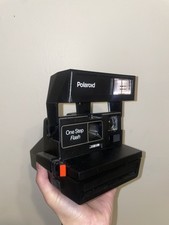 VINTAGE Polaroid 600 One Step Flash Instant Camera  Strap Tested