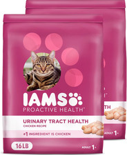 Iams ProActive Health Urinary Tract Health Chicken Adult Dry Cat Food, 2x16lb