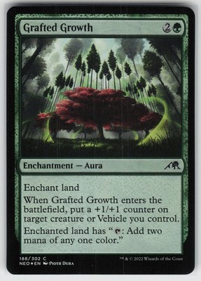 Grafted Growth Foil Kamigawa: Neon Dynasty 188 C NM MTG