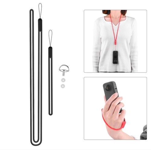 Silicone Hand Strap Wrist Strap Lanyard Antidrop Cord for One x2 Black - 第 4/5 張圖片