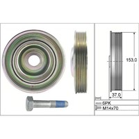 Ina 544 0097 20 Riemenscheibensatz Kurbelwelle FüR Peugeot Citroen Ford Fiat Ds