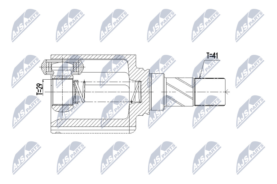 N.T.Y. NPW-ME-167.NTY Joint Kit, drive shaft for MERCEDES-BENZ