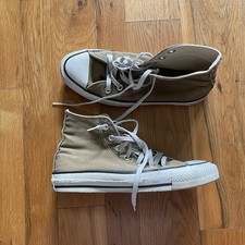 Mens 5.5 Vintage 90s Converse Brown Chuck Taylors Made In USA High Top