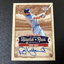 ROBIN YOUNT 2025 Leaf Lumber 1st Career Home Run AUTO 06/25【A02】