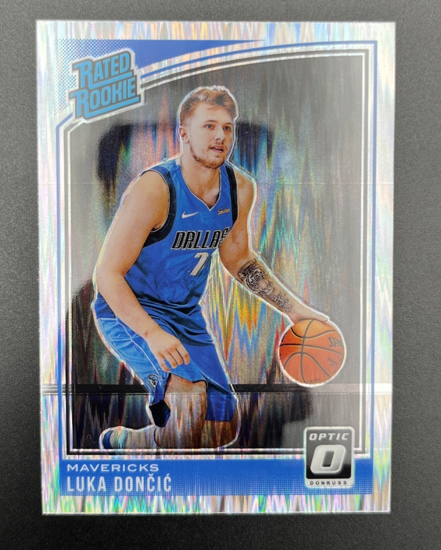 Luka Doncic 2018 Panini Donruss Optic #177 Shock Rookie RC *Print Error*