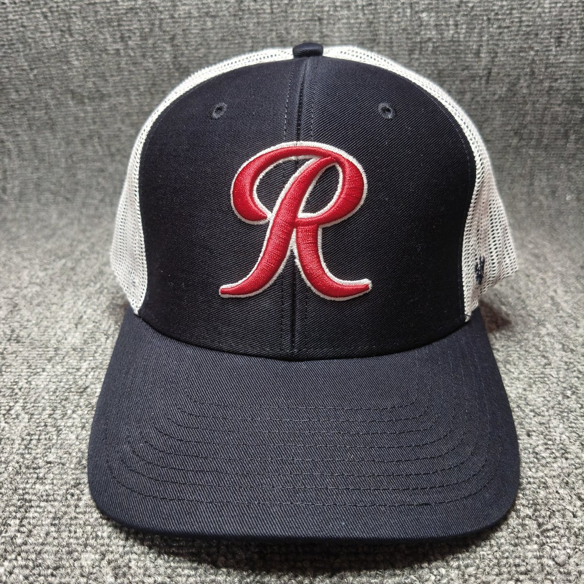 '47 Brand Trucker Hat Navy White Red R Logo Snapback Adjustable Cap