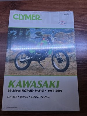 Clymer Kawasaki 80-350cc Rotary Valve 1966-2001 Service Repair Manual Book New