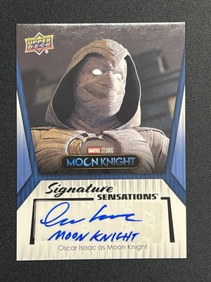 2024 UD MARVEL STUDIOS SERIES 1 OSCAR ISAAC AS MOON KNIGHT INSCRIBED AUTO #SS-OS