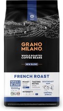 Grano Milano French Roast Robusta & Arabica Coffee Beans 1kg – Extra Strong Dark 24.61 per kilo