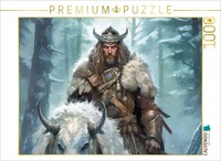 Calvendo Puzzle Warrior In The Forest | 1000 Pieces, Finished Size 25.2 × 18.9 I