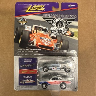 Johnny Lightning 1975 Indianapolis 500 Bobby Unser & Buick Century Pace Car A26